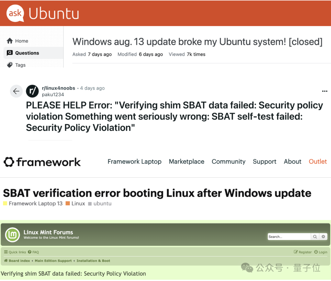 微软“闯祸”Linux 躺枪:Windows 更新补丁之后,Linux 打不开了
