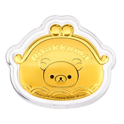 六福珠宝2024 Rilakkuma「轻松小熊」系列——轻松一下 福满无忧