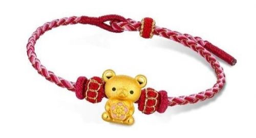 六福珠宝2024 Rilakkuma「轻松小熊」系列——轻松一下 福满无忧