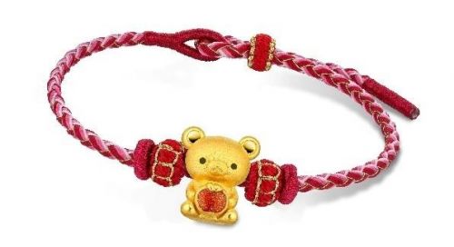 六福珠宝2024 Rilakkuma「轻松小熊」系列——轻松一下 福满无忧