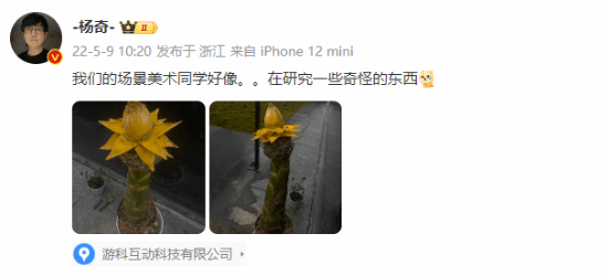 网友扒出杨奇两年前发的植物图 已被放到正式游戏中