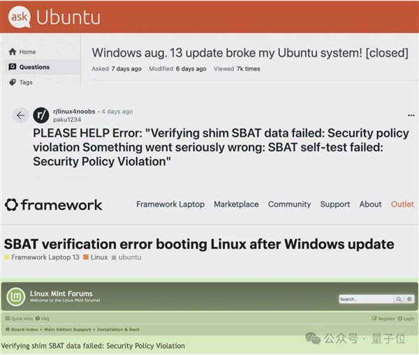 微软闯祸Linux躺枪:更新之后 Linux打不开了