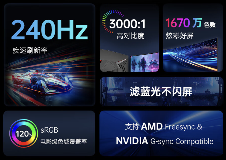 KTC“27GS820”27 英寸显示器开售:2K 240Hz Fast IPS,1599 元