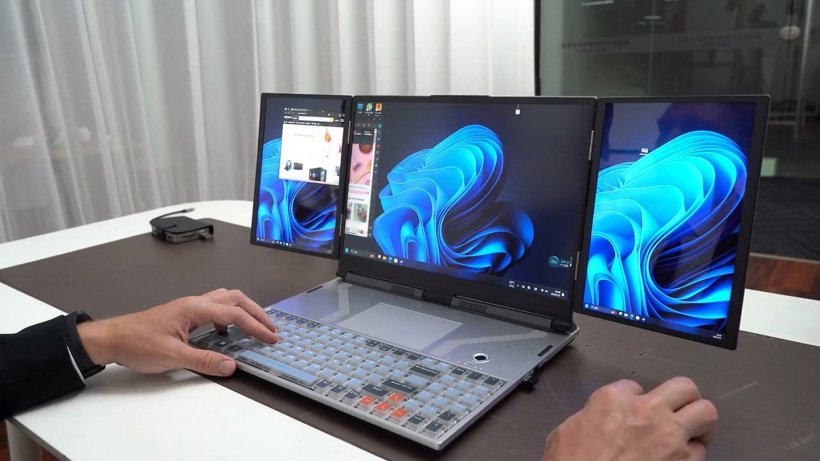 有望成为首款量产三屏笔记本,TriMax Pro 开启众筹