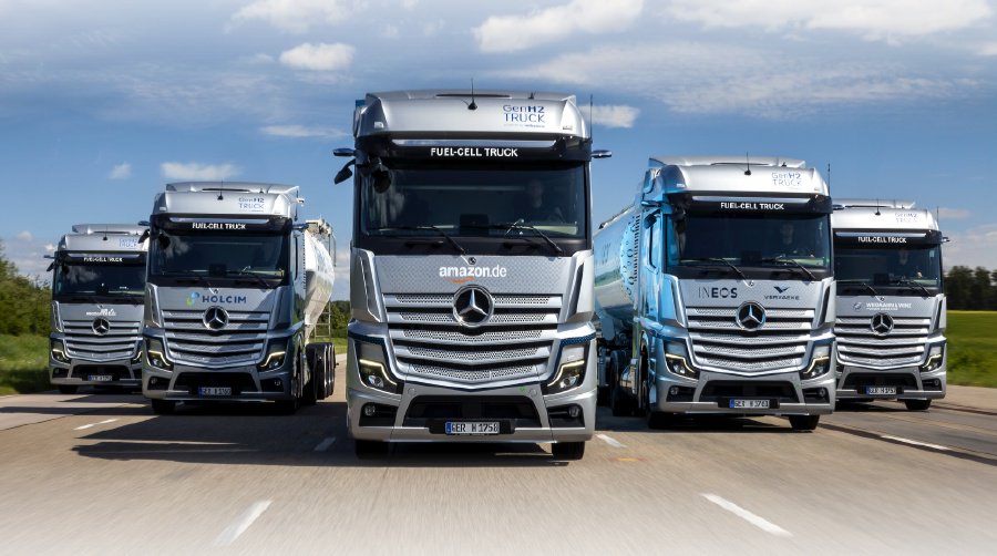 梅赛德斯-奔驰 GenH2 氢燃料电池卡车启动首批客户路测