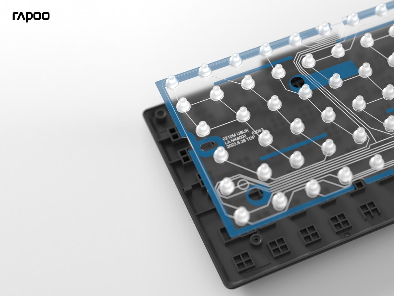 80键区带数字键功能，多设备简便交互，雷柏8000GT 2024款多模无线键鼠套装上市