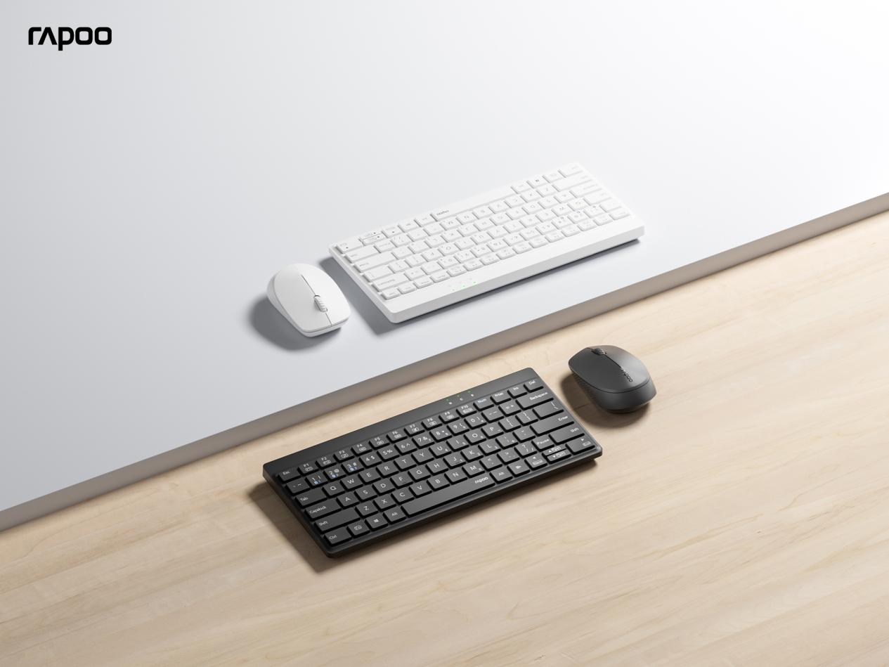 80键区带数字键功能，多设备简便交互，雷柏8000GT 2024款多模无线键鼠套装上市