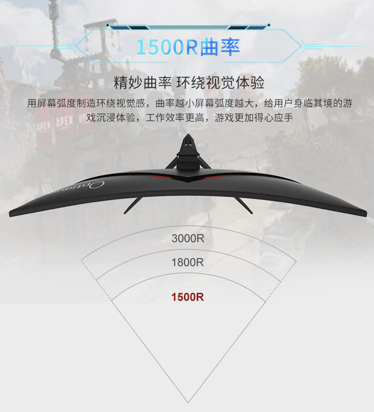 优派“G320QC”31.5 英寸曲面显示器上架:2K 165Hz Fast VA,1099 元