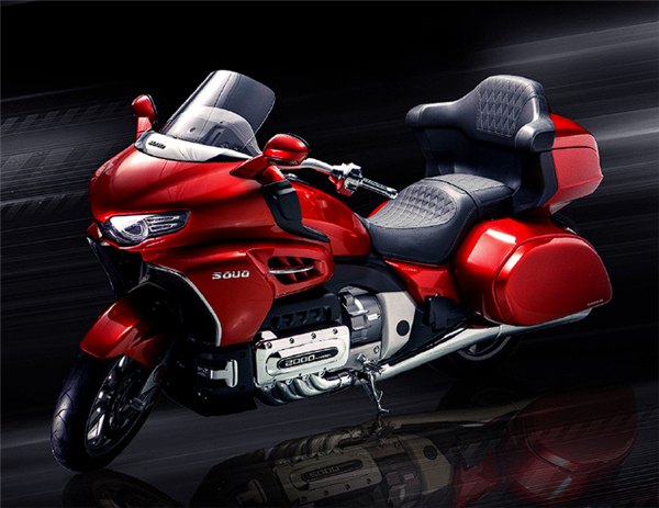 水平对置8缸发动机+8档DCT:长城灵魂摩托实车曝光