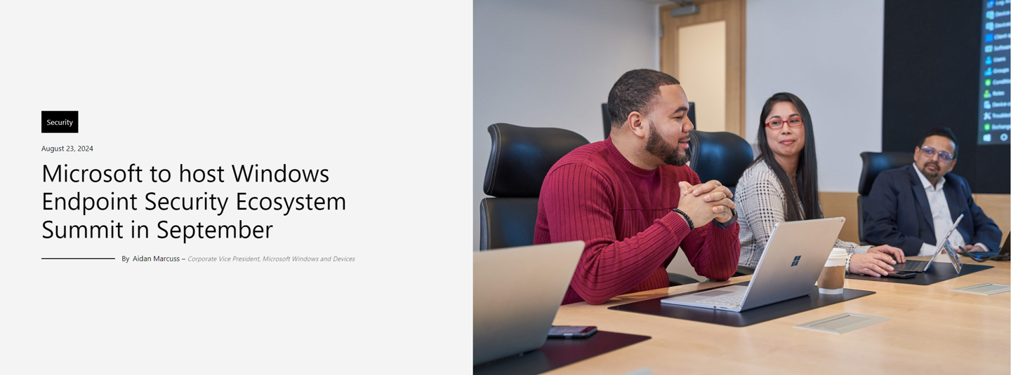 微软计划 9 月 10 日举办网络安全峰会,就 CrowdStrike 导致 Windows 全球宕机事件后续进行讨论