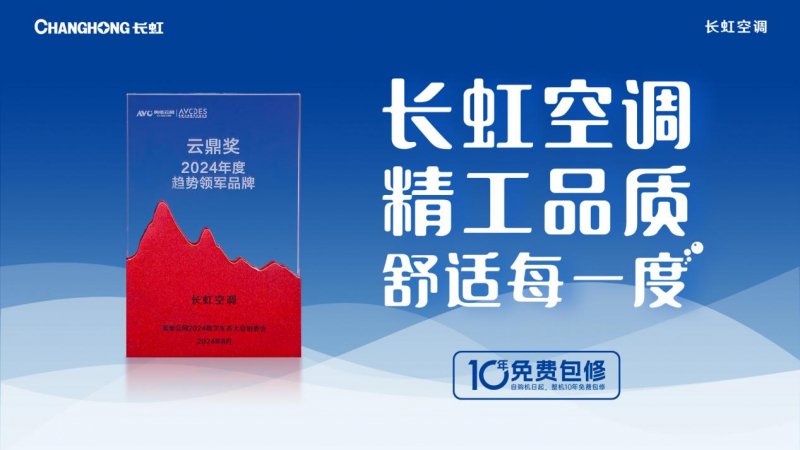 荣耀满载|长虹空调精工品质与智慧创新双轮驱动