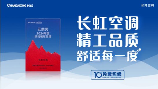 荣耀满载|长虹空调精工品质与智慧创新双轮驱动
