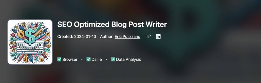 社交媒体优化利器——GPTS重点推荐:Blog Expert、Insta Monster等