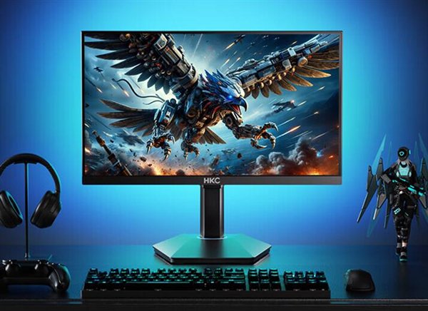 首发1099元 HKC发布猎鹰二代24.5英寸显示器:1080P 300Hz屏