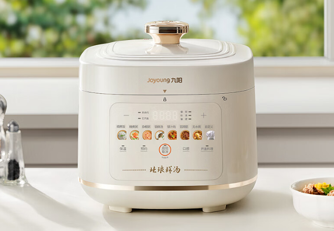 九阳珐琅电压力锅上架:5L 容量、双胆配置,预售 399 元