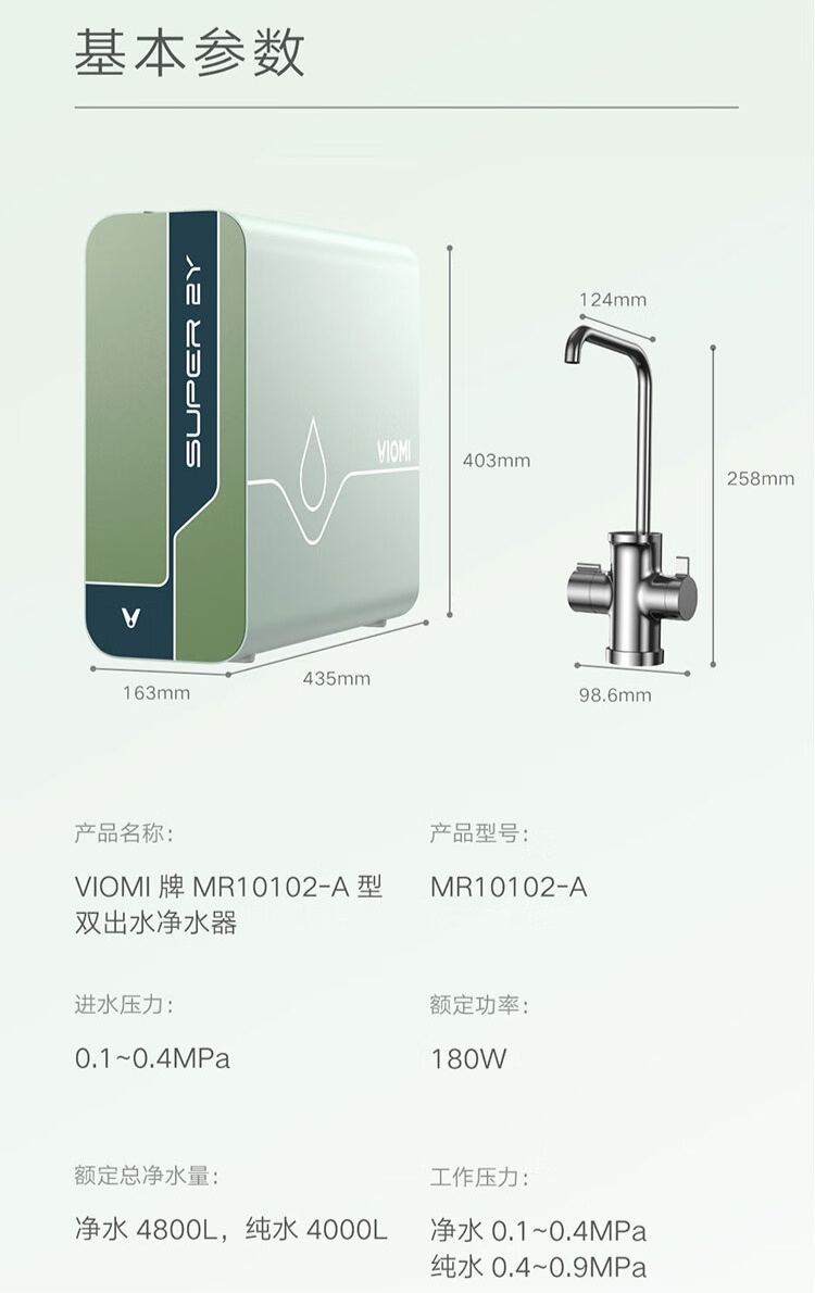 云米鲜活泉 Super 2Y 1200G 净水器开启预售：7 级过滤、流速 3.44L / min，首发 2499 元