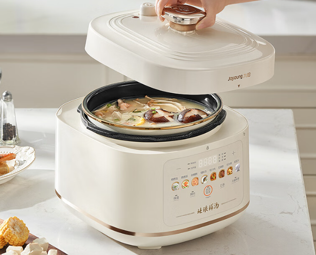 九阳珐琅电压力锅上架:5L 容量、双胆配置,预售 399 元