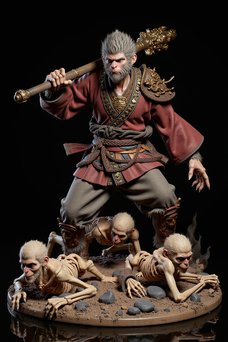 黑神话手办炒到6000,AI自己做一个可行?