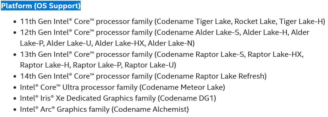 英特尔 Lunar Lake 处理器核显支持现身 5972 WHQL 显卡驱动更新