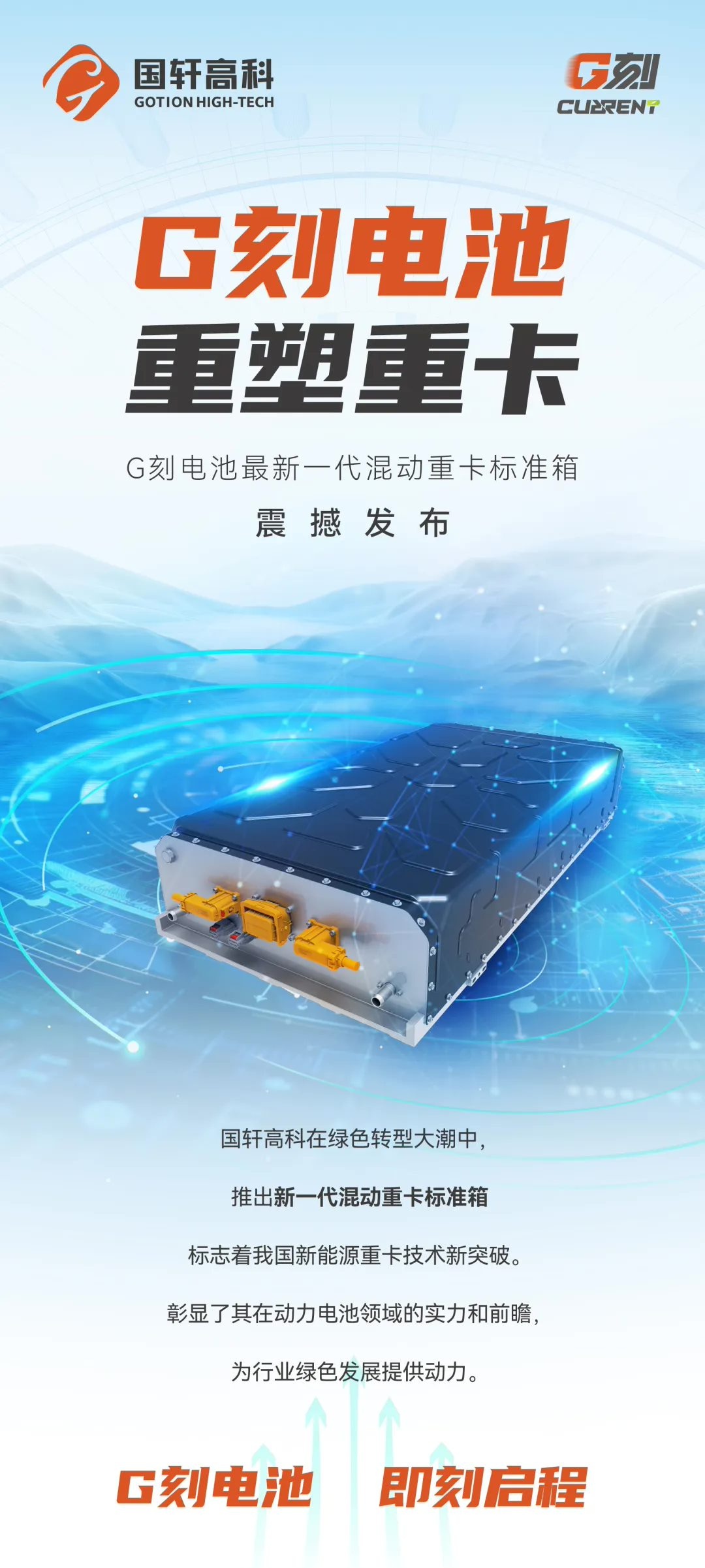 国轩高科推出 G 刻电池混动重卡标准箱:IP69K、4C 超充、12C 放电