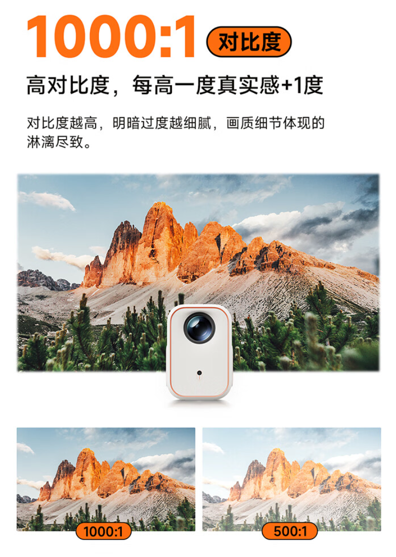 小明 Q3 Neo 投影仪限时优惠 100 元:1080P / 230 CVIA 亮度,活动价 699 元