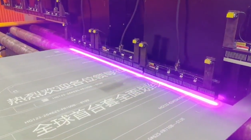 我国自研造船装备 +1,全球首台全面划线机在国内船厂投入使用