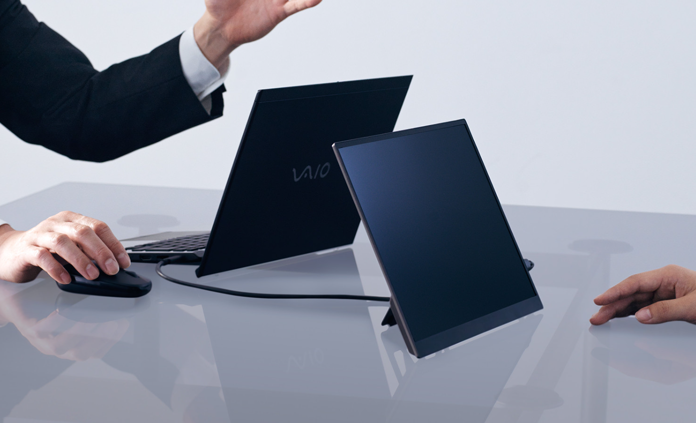 VAIO“全球最轻”移动显示器 Vision+ 14 国内发布：重约 330g，3999 元