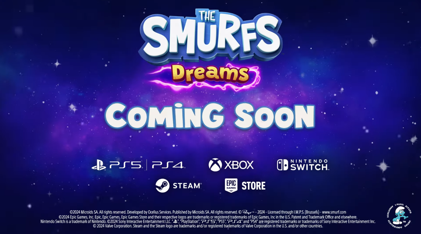 3D 平台跳跃游戏《蓝精灵:梦境》玩法宣传片公开:支持双人游玩,10 月 24 日发售