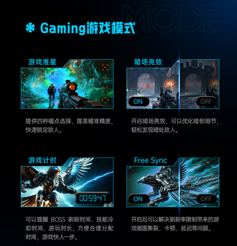 HKC 猎鹰二代 24.5 英寸 G25H3 显示器开启预售：1080P 300Hz、游戏模式，首发 1099 元