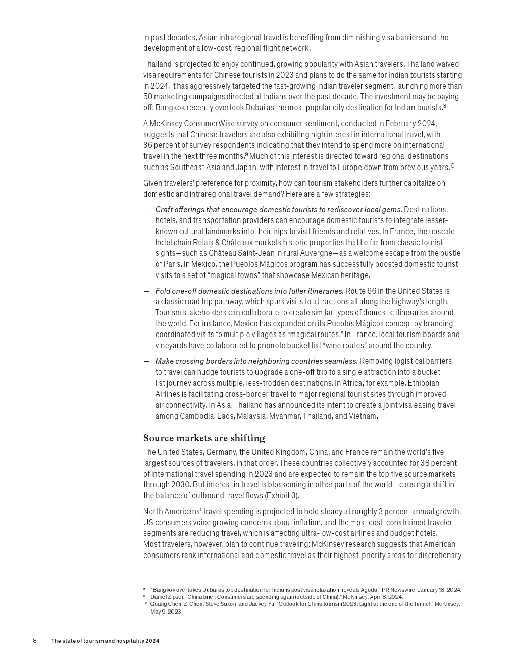麦肯锡:2024年旅游和酒店业现状