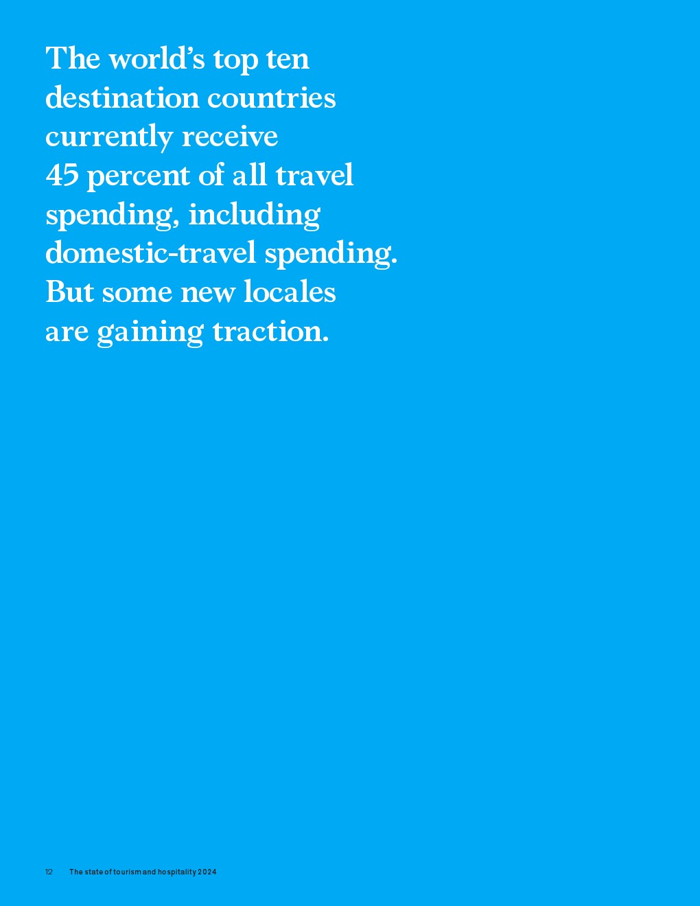 麦肯锡:2024年旅游和酒店业现状