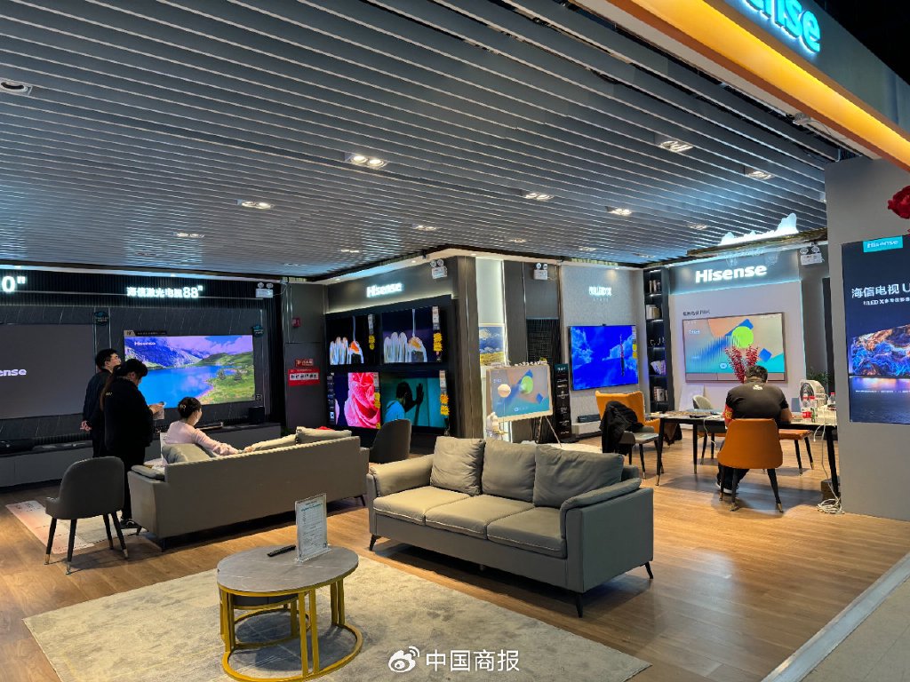 电视产品销售门店。