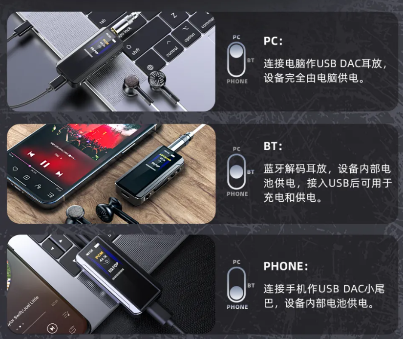 飞傲 BTR13 便携解码耳放发布:三挡模式切换、220mW 推力,399 元