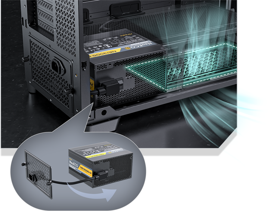 支持电源接口右侧置安装,安钛克推出 FLUX Pro 全塔侧透机箱