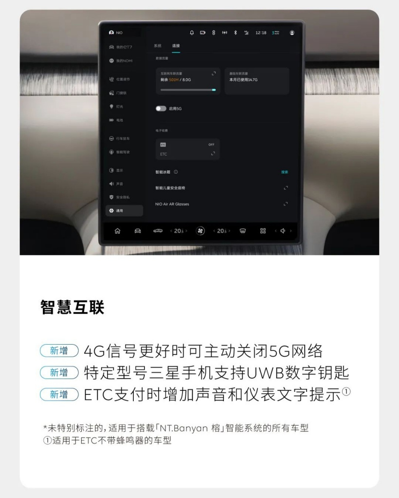 蔚来汽车 Banyan 榕 3.0.0 系统发布：跨端杜比全景音传输、新增 Flux 轻应用