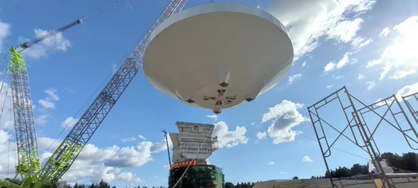 长白山 40 米口径射电望远镜天线顺利吊装:承担我国探月工程四期任务