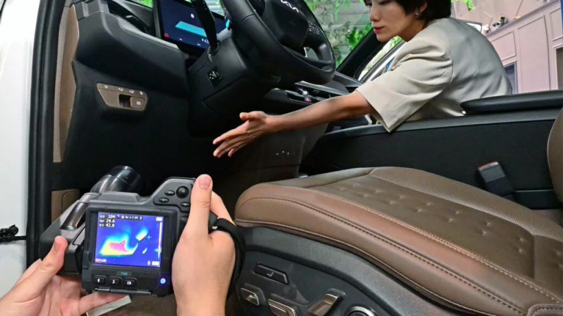 电动汽车省电利器:现代起亚展示辐射加热系统、48 伏加热玻璃