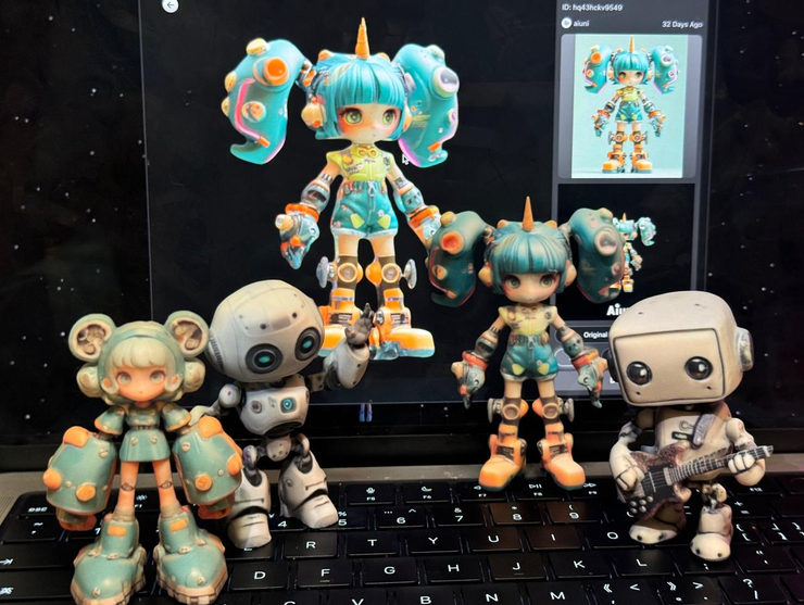 3D生成到3D打印，图片来源：受访者提供