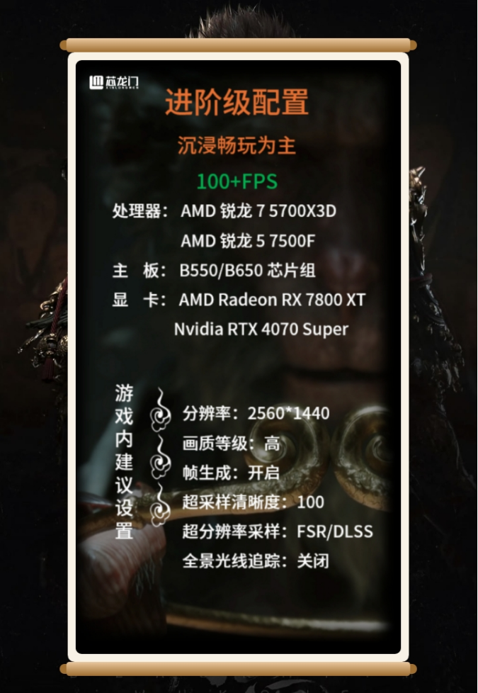 千元游戏U畅玩《黑神话:悟空》?AMD 锐龙5 7500F给你答案