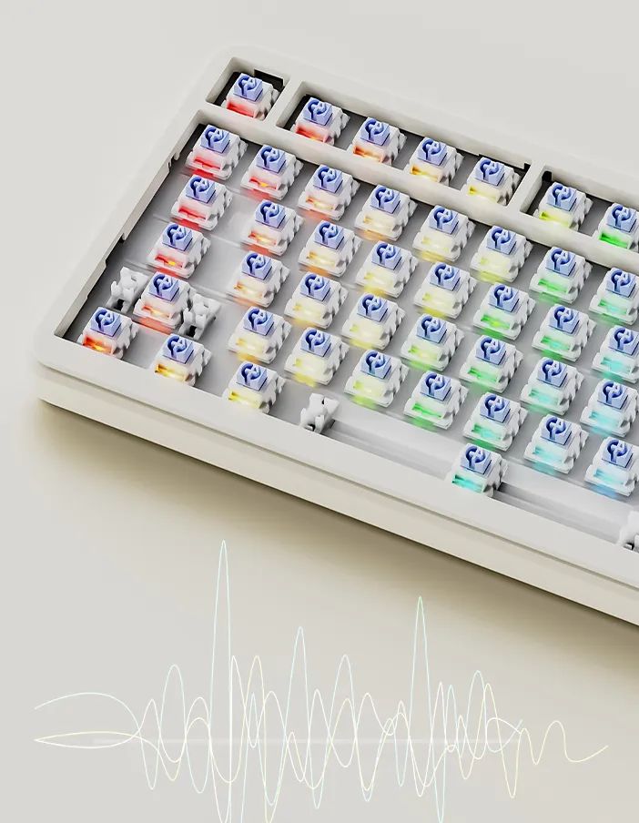 黑爵 AK820 MAX 长续航复古版机械键盘开售:75 配列带旋钮、8000mAh 电池,159 元