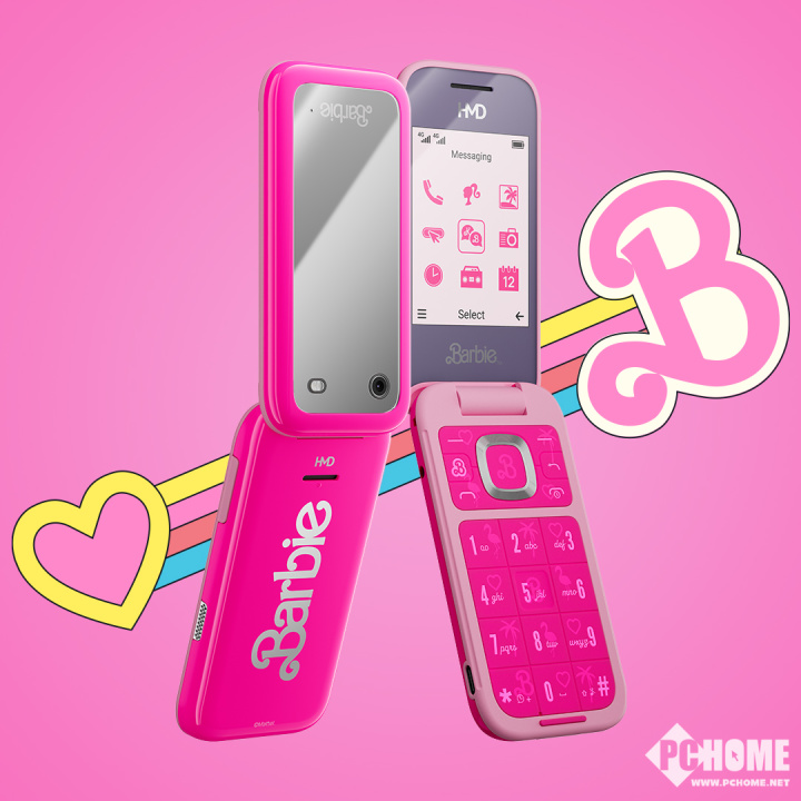HMD推出芭比联名手机:翻盖功能机,售价799元