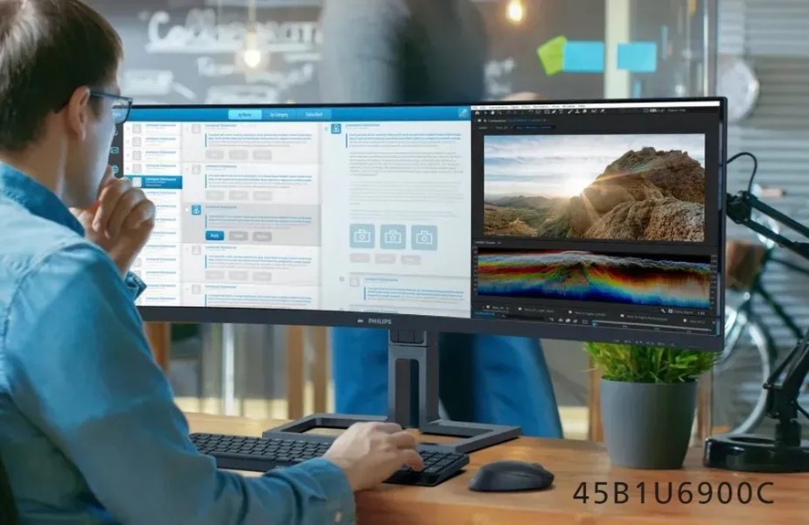 智能高效,飞利浦超宽商用显示器一屏阅尽更多精彩!