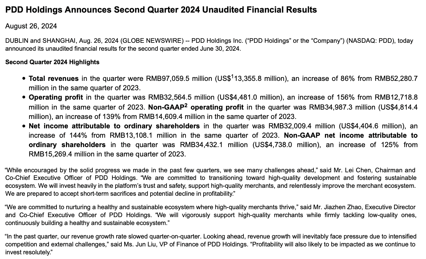 拼多多管理层形成共识:继续反哺农业和农研
