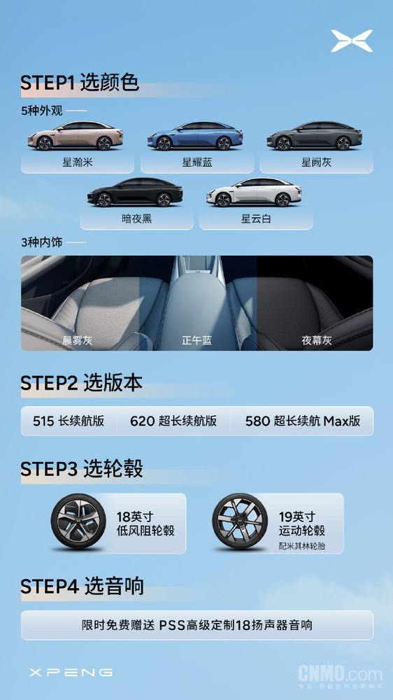 小鹏公布MONA M03选购攻略:三个版本选择很简单