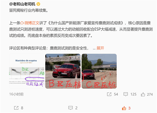 国产新能源为什么爱宣传麋鹿测试成绩 博主揭秘:动能回收自动降速