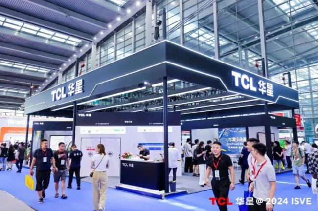 TCL华星“睛”艳亮相ISVE 2024，引领智慧商显新潮流