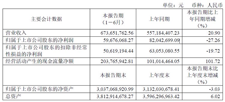 汇成股份:上半年营收同增20.90%,募投项目新增产能逐步释放
