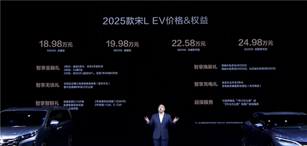 比亚迪最美纯电轿跑SUV 新款宋L EV上市:18.98万起