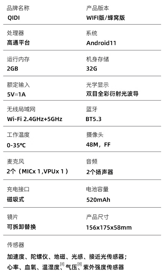 奇点临近推出 QIDI Vida 骑行运动眼镜:AR 码表 / 北斗导航、可作运动相机 / 蓝牙耳机,3498 元起