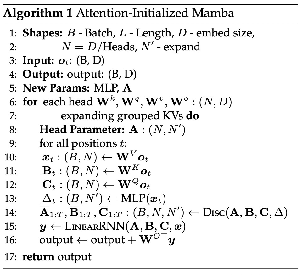 Mamba作者新作:将Llama3蒸馏成混合线性 RNN